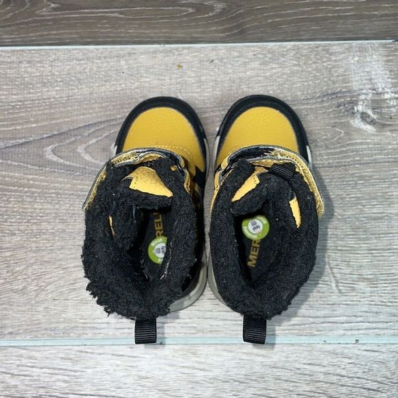 Merrell Snow Crush 2.0 Jr Waterproof -25f 200gr Wheat Leather Toddler Sz 5 Boots - Picture 5 of 13